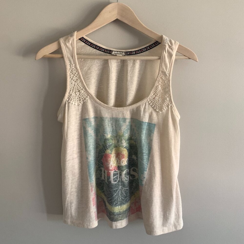 Eyeshadow | Flowy "Free Hugs" Tank Top | Size Small